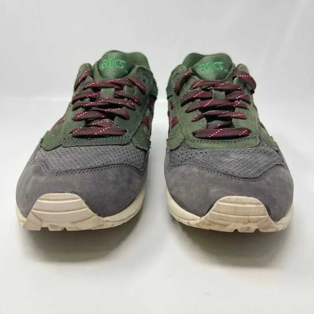 ASICS Gel Saga Christmas Tree 2018 Trainer Runner Burgundy Green Men’s Size 8